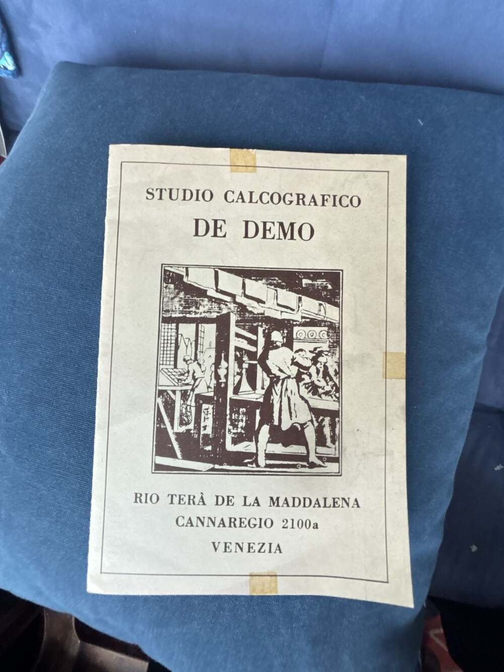Studio Calcografico De Demo Venice Print Portfolio Book